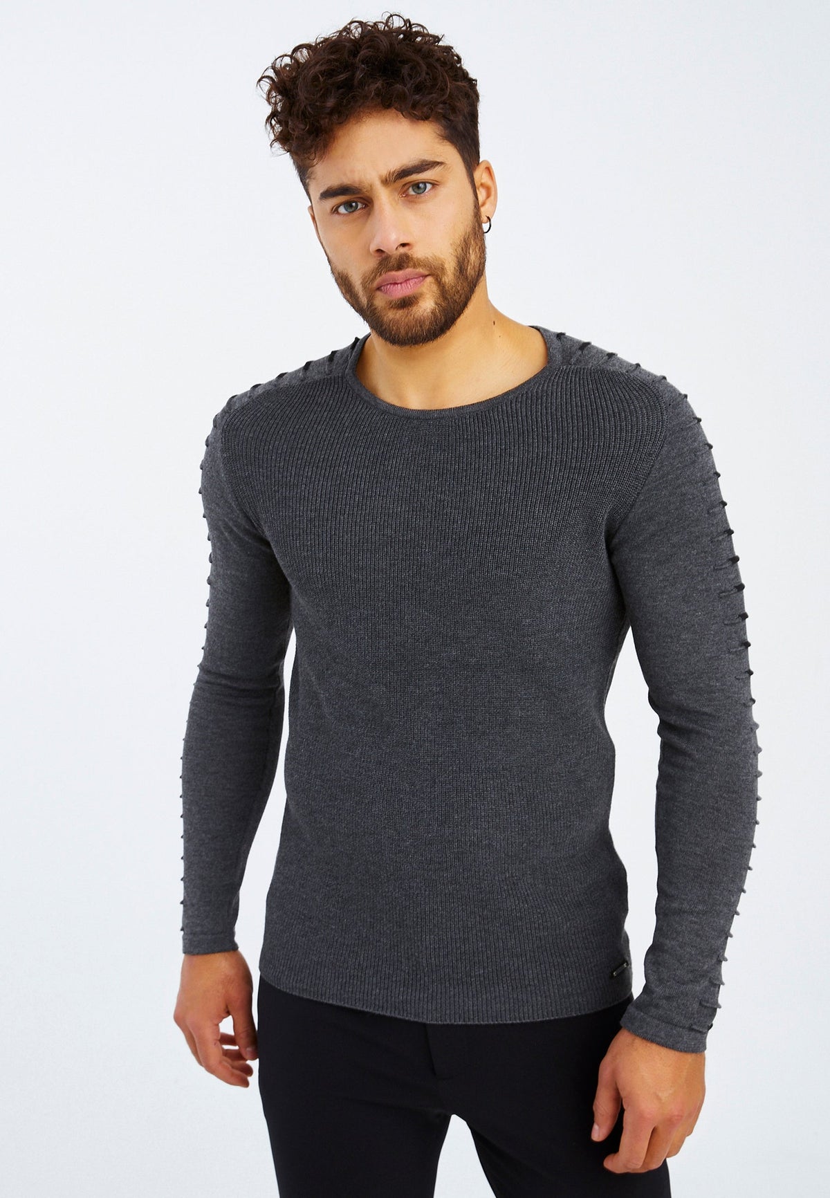 Herren Strickpullover Feinstrick Rundhals – Leif Nelson